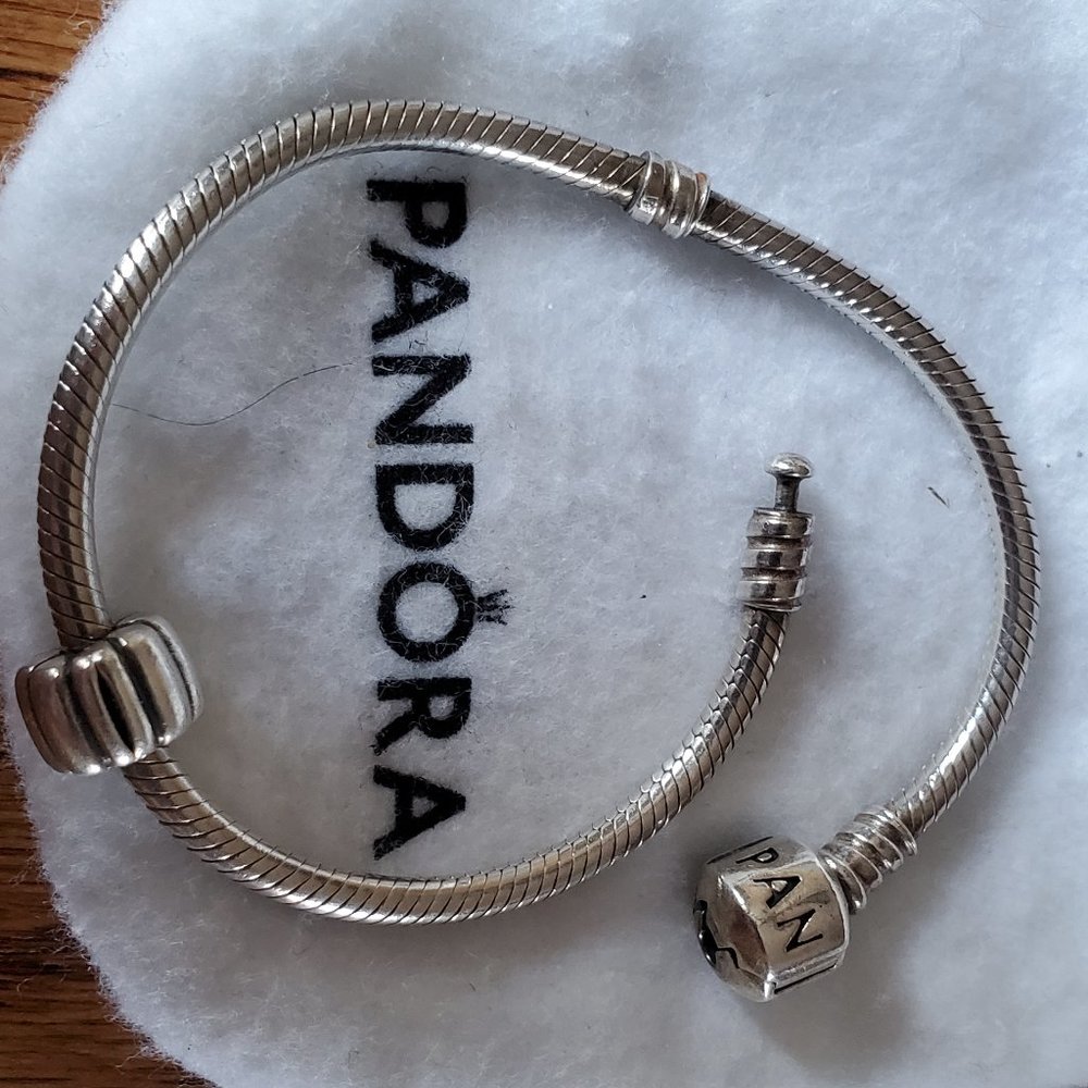 PANDORA Moments Charm Bracelet Sterling Silver With Pandora Clasp 7.5 (average)